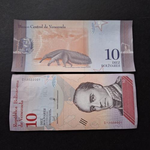 Escoines Koleksiyon 3996368f620ef58e31 2018 Venezuela 10Bolivar ÇİL kağıt para