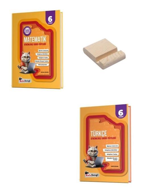 Kafa Dengi 6. Sınıf Matematik ve Türkçe Etkinlikli Ders Föyleri + Telefon Standı