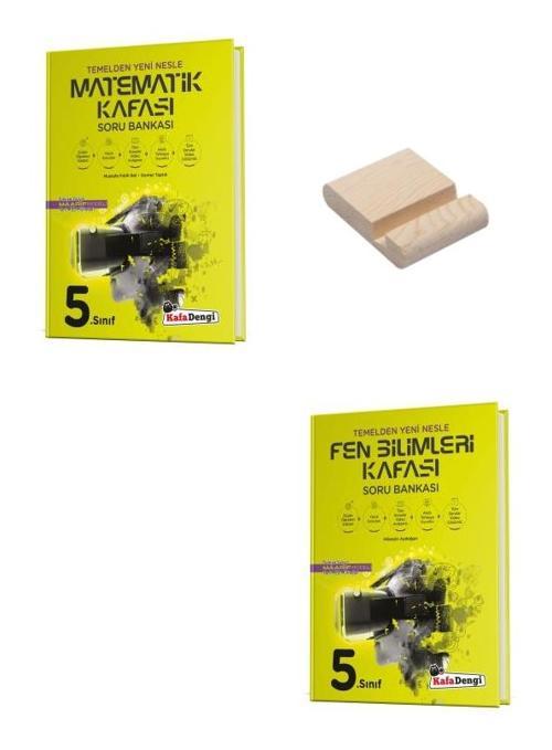 Kafa Dengi 5. Sınıf Matematik ve Fen Bilimleri Kafası Soru Bankası + Telefon Standı