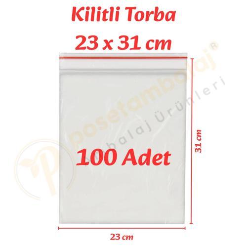 23x31 cm. Kilitli Torba (100 Adet)
