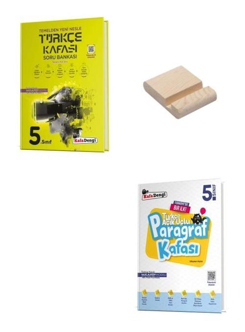 Kafa Dengi 5. Sınıf Türkçe ve Paragraf Kafası Soru Bankası + Telefon Standı