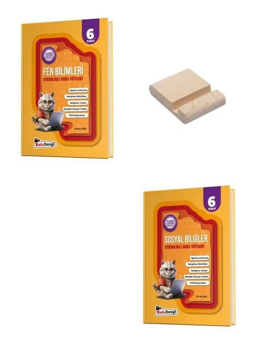 Kafa Dengi 6. Sınıf Fen Bilimleri ve Sosyal Bilgiler Etkinlikli Ders Föyleri + Telefon Standı
