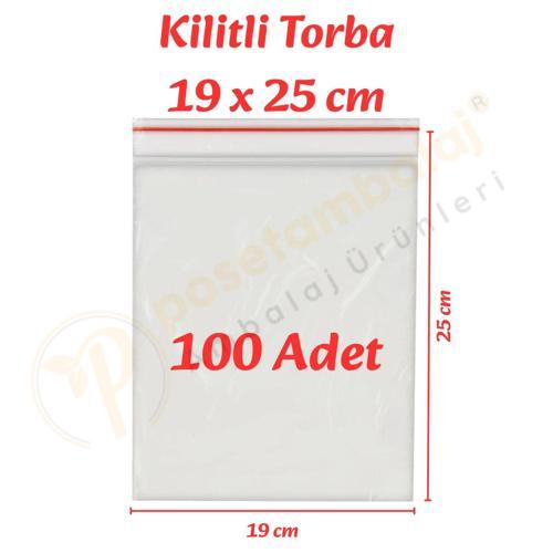 19x25 cm. Kilitli Torba (100 Adet)
