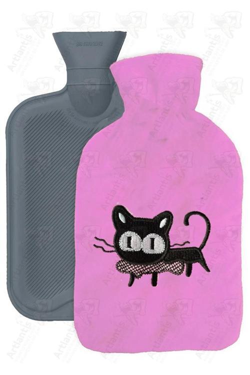 Sıcak Su Torbası 1 Adet 350ml Renkli Polar Yıkanabilir Kılıflı Küçük Su Torbası Karın Bel Ayak Ağrı Kauçuk Sevimli Çocuk