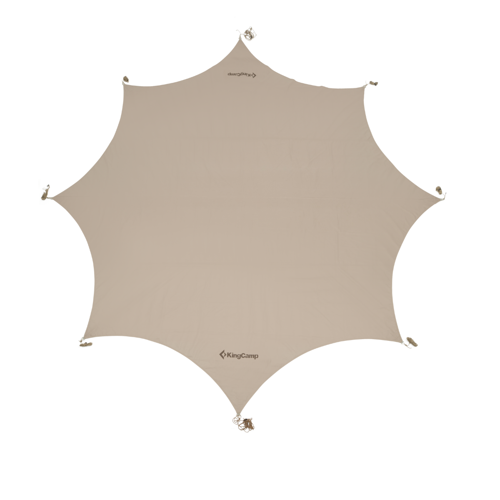 KingCammp Albano 5 Glamping Tarp UPF50+ I 410x410 Khaki