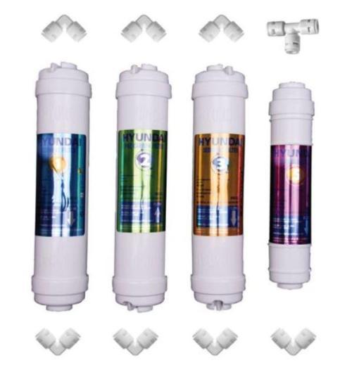 Hyundai 4'Lü Su Arıtma Filtre Takımı  (inline-kapalı kasa cihazlara uyumludur)