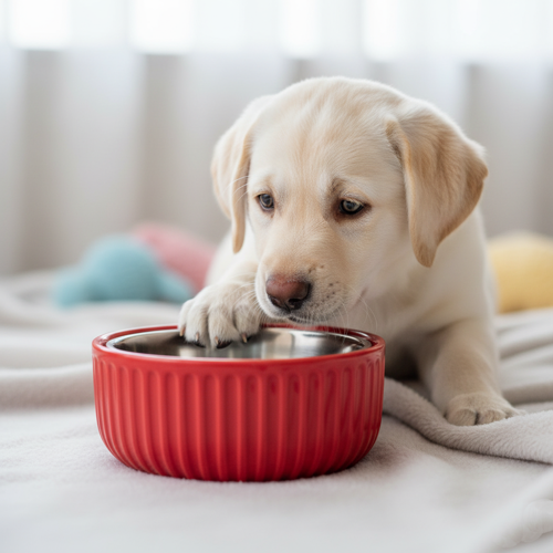 Organik Seramik Mama Kabı Kimyasal İçermez Paslanmaz Çelik İç Kap 250ml