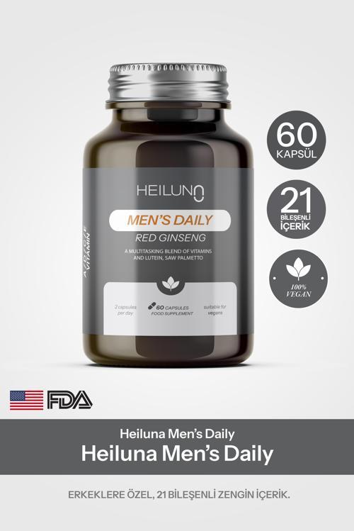 Men’s Daily Multivitamin 60 Kapsül – Red Ginseng, Likopen & Saw Palmetto ile Enerji ve Güç Desteği