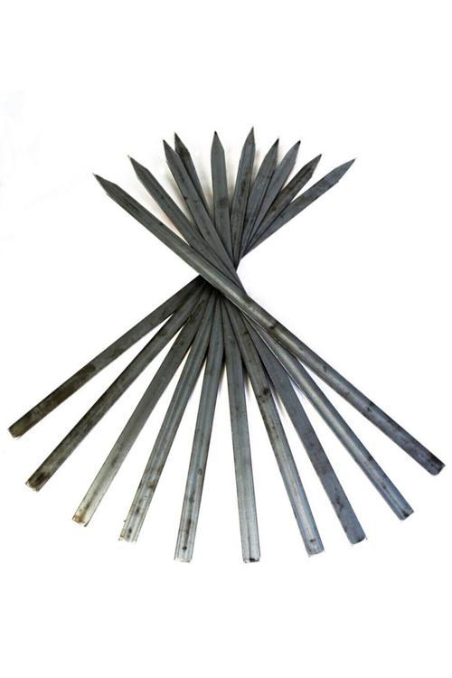 Adana Şiş Kebap Şişi Urfa Şişi Beyti Şişi Silme Demir 10 Adet Genişlik 2,5 Cm