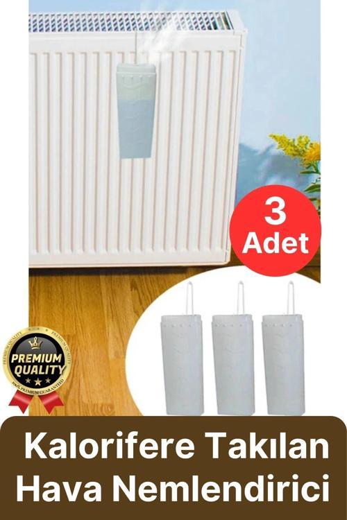 Kuru Ortam Önleyici Su Buharlaştırıcı Petek Üstü Kalorifere Takılan Hava Nemlendirici Suluk 3 Adet
