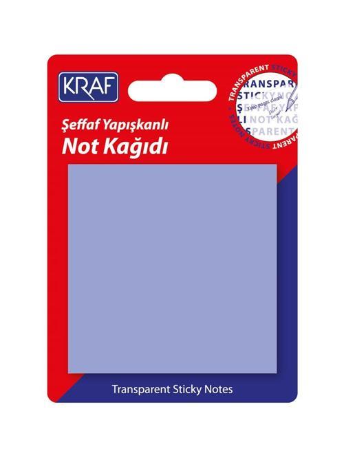 Şeffaf Post-it Yapışkanlı Not Kağıdı 76x76 mm. 50 yaprak ŞEFFAF MOR