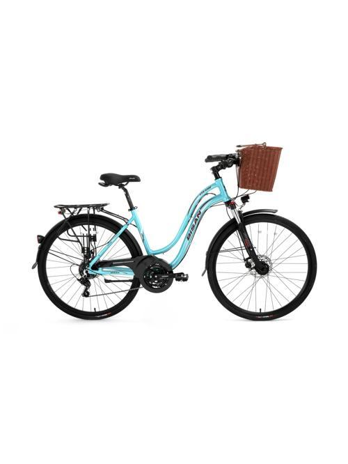 CTX 6300 MD Fren 21 Vites 28 Jant Şehir Bisikleti Turkuaz Bordo 18 Kadro