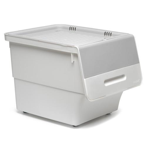 MT07 Freebox 33 Litre Beyaz Gri Tekerlekli Tekli Organizer