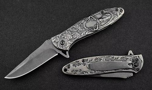 Columiba Company FX-2410-A  Geyik Desenli Kamp Çakısı