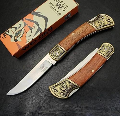 İşlemeli Manuel Kamp Çakısı