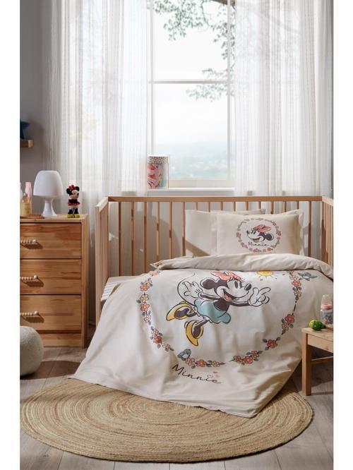 Minnie Mouse Sunshine Disney Lisanslı Bebek Nevresim Takımı 0223