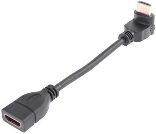 PX-4684 Hdmi Dişi Erkek Uzatma, 15cm 90 Derece HDMI Uzatma Kablosu HDMI Uzatma, L Tip HDMI Uzatma 15cm