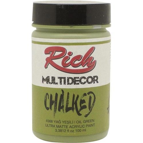 Multi Decor Chalked Akrilik Boya 100 cc. 4568 YAĞ YEŞİLİ