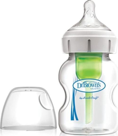 Dr Browns Gaz Yapmayan Bpa Içermeyen Yeni Geniş Ağız Cam Biberon 150 ml (0+) Yeni Model