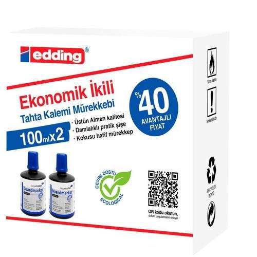 Legamaster Tahta Kalemi Mürekkebi 100 ml. MAVİ x 2'li Kutu