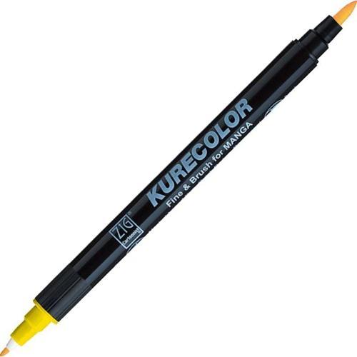 Kurecolor Fine & Brush for MANGA Marker Çizim Kalemi 104 Mid Yellow