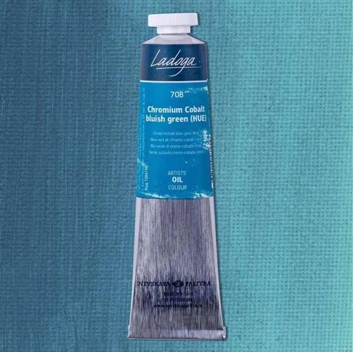 Ladoga Yağlı Boya 46 ml. 708 Chromium-Cobalt Bluish-Green (Hue)