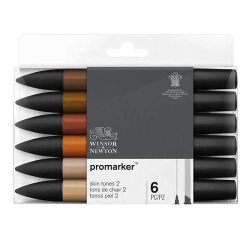 ProMarker Kalem Seti 6 Renk TEN RENKLERİ 2