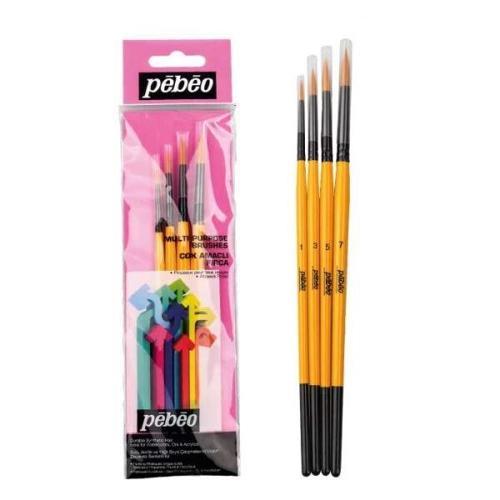 4'lü Yuvarlak Fırça Seti (1,3,5,7) SET-1