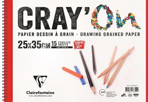 Cray'On Resim ve Eskiz Çizim Defteri 120 gr. 25x35 cm. 15 yp.