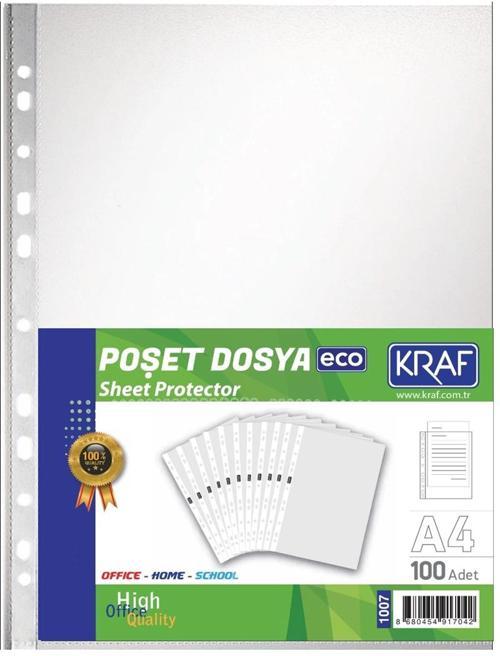 Eco Poşet Dosya A4 100'lü Paket