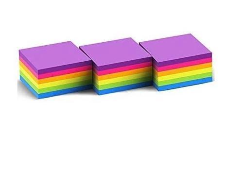 Yapışkanlı Not Kağıdı Küp Blok 75x75 mm. 400 Yaprak CANLI RENKLER