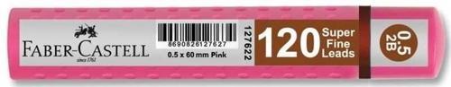 Super Fine Min Mekanik Kurşun Kalem Ucu 0.5 2B 120'li Pembe Tüp