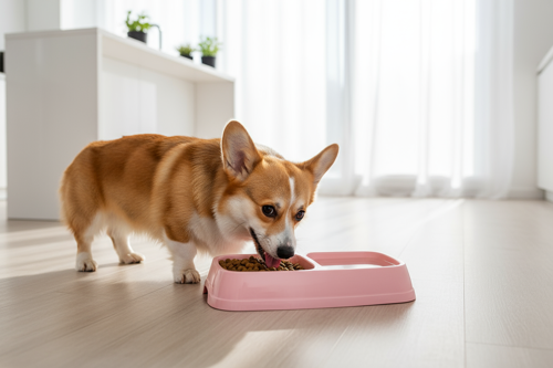 İkili Büyük Kedi Köpek Mama Kabı Ayrı Bölmeli Tasarım Pratik Beslenme
