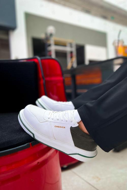 CH075 - CBT Signature Erkek Ayakkabı BEYAZ / HAKI