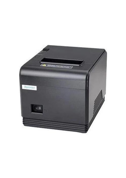 PERKON Q800 Termal Transfer 203 Dpi 80 mm 200 mm/sn Ethernet(RJ-45) ,Seri, Usb Fiş Yazıcısı