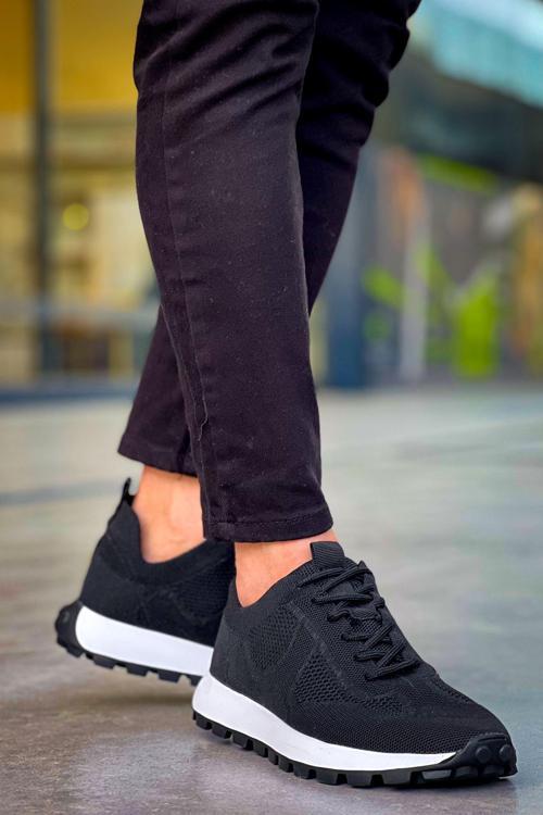 CH2409 - Triko Erkek Ayakkabı SIYAH