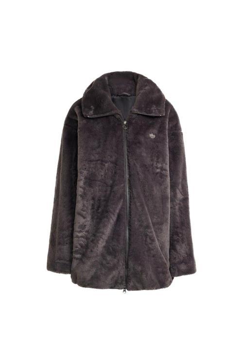 Kadın Siyah Ceket Fur Jacket Jw7287