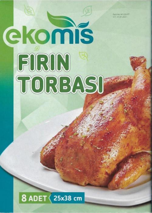 Fırın Torbası 8 Adet 25 X 38 Cm 3 Paketli