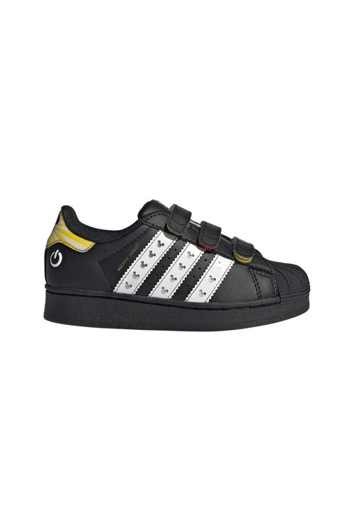 Çocuk Siyah Sneaker SUPERSTAR LED LIGHTS CF C JP8087