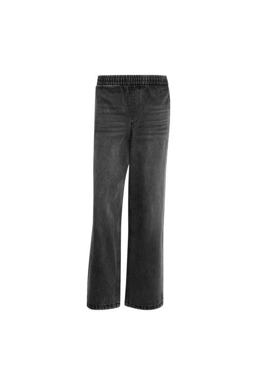 Erkek Siyah Eşofman Altı Adılenıum Denım Kf8543