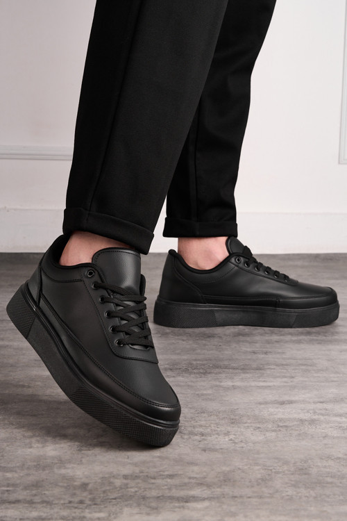 Günlük Siyah Beyaz Erkek Sneaker Ayakkabı