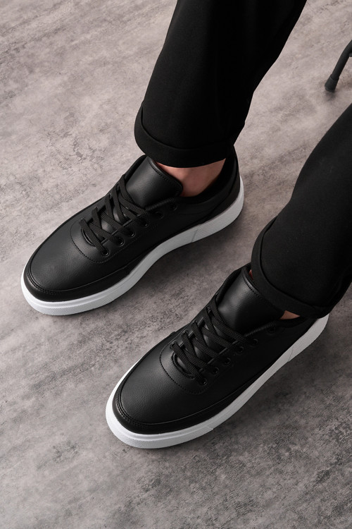 Günlük Siyah Beyaz Erkek Sneaker Ayakkabı