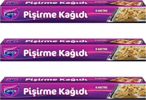 3 Adet Pişirme Kağıdı 8 Mt.