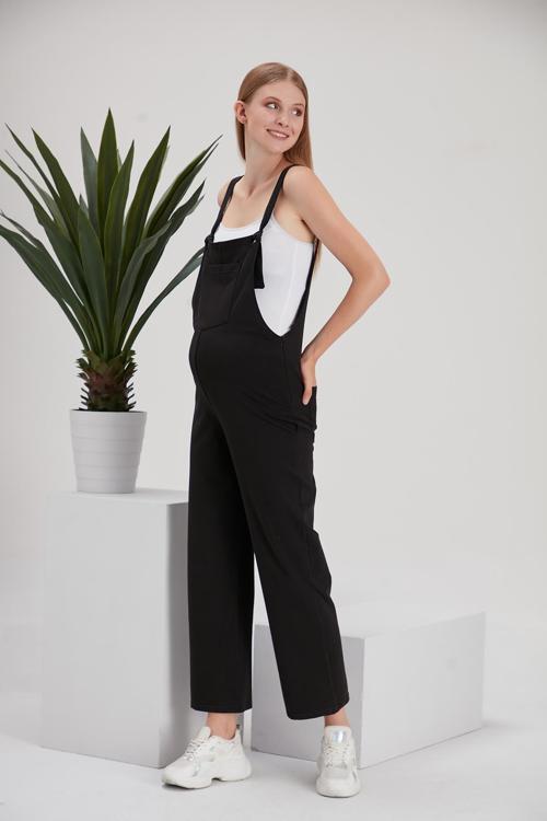 4493-Bağlamalı Askı Diz Yapmayan Penye Hamile Bahçıvan-Tulum