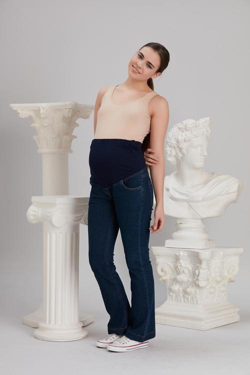 4498-Esnek İspanyol Paça Hamile Kot Pantolon