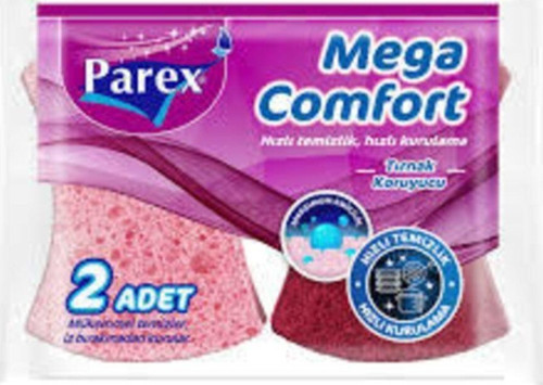 Mega Comfort Oluklu Sünger 2li Bulaşık Süngeri