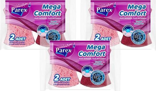Mega Comfort Oluklu Sünger 6 Lı Paket