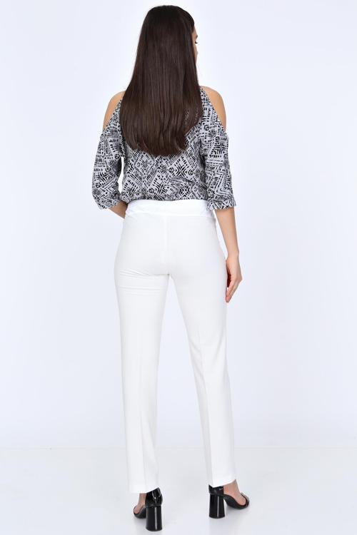 4349-Hamile Giyim Boru Paça Klasik Kumaş Pantolon