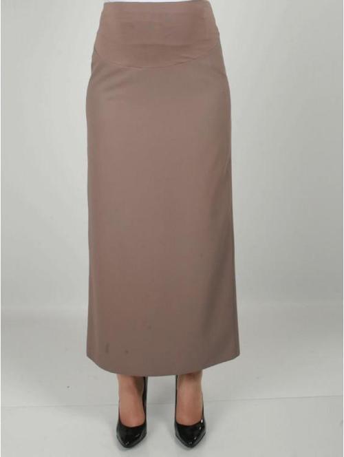 6222-Kapalı Pile Hamile Kumaş Kalem Etek