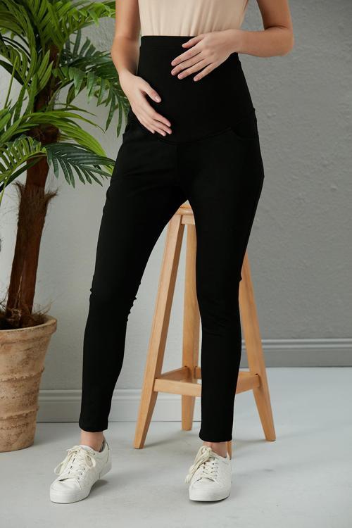 5034-Bilek Boy Pamuk Lycra Hamile Dar Paça Pantolon